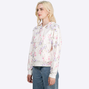 Sudadera con Capucha Estampada Floral de Capa de Aire para Mujer, Venta al por Mayor - Product Image 4