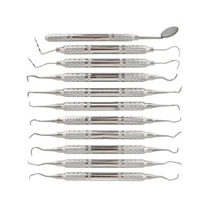 Kit de Instrumentos de Profilaxis, Herramientas de Higiene Dental para Práctica Clínica, Kit de Instrumentos de Profilaxis de Acero Inoxidable - Product Image 1
