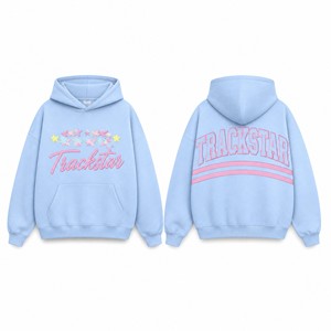 เสื้อฮู้ดดี้ Trackstar ผลิตตามสั่งสำหรับผู้ชายและผู้หญิง ทรงโอเวอร์ไซส์ ผ้าฝ้ายฟลีซ สวมหัว สไตล์ลำลอง ชุดกีฬา รับผลิตจำนวนมาก OEM ODM รุ่น TS-HD-026 - Product Image 1