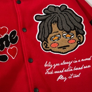 Design Your Vintage Winter Collarless Wool Body <b>Varsity</b> <b>Bomber</b> <b>Jacket</b> <b>Men</b> - Product Image 3