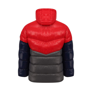 Best Selling Men's Puffer <b>Jackets</b> High Street Style Hooded Canvas with Front Logo Private Label for Price - Product Image 2