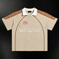 Maßgeschneiderte Streetwear Fan-Version Retro Fußballtrikot Sublimationsdruck Logo Grafiken Umlegekragen 100% Baumwolle Herbst Sommer
