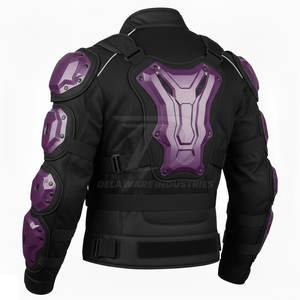 เสื้อแจ็คเก็ตป้องกันสำหรับผู้ชายสำหรับขี่มอเตอร์ไซค์ พร้อมแผ่นเสริมความแข็งแรงด้วยผ้าที่มีความทนทานสูง ปรับขนาดได้และสวมใส่สบาย - Product Image 3