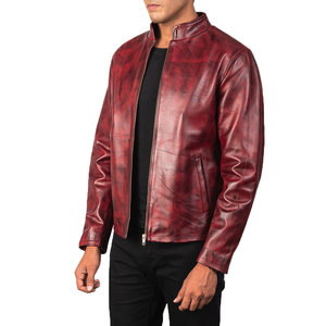 Dernier design de veste en cuir véritable pour homme, fabrication directe d'usine, haute qualité, respirante, doublée de sherpa, style streetwear pour homme - Product Image 3