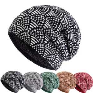 Unisex Geometric Jacquard Beanie Hat 100% Acrylic <b>Winter</b> <b>Cap</b> Casual Style 56-58CM Adult Size - Product Image 6