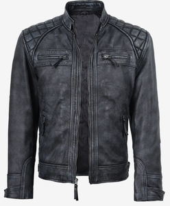 Chaqueta de Motero para Hombre, de Cuero PU, Corte Ajustado, con Botones Cubiertos, Anti-UV, Transpirable, Resistente al Viento, OEM, ODM, Venta al Por Mayor - Product Image 6