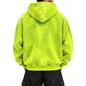 เสื้อฮู้ดดี้โอเวอร์ไซส์ 450GSM ล้างสีแบบแอซิดวอช ผลิตตามสั่งจากโรงงานเสื้อผ้า สำหรับใส่ในชีวิตประจำวัน เหมาะสำหรับผู้ซื้อต่างประเทศ - Product Image 5