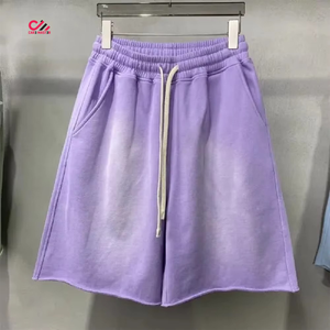 High Quality Men's Pink <b>Knitted</b> T-Shirt and Shorts <b>Set</b> Casual Solid Color Summer Outfit Breathable Loose Fit Baggy Style - Product Image 3