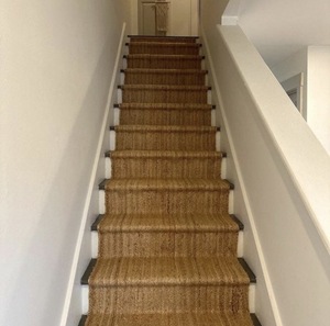Tapis en jute naturel tissé à la main, tapis tressé écologique à tissage épais pour salon et décoration intérieure - Product Image 2