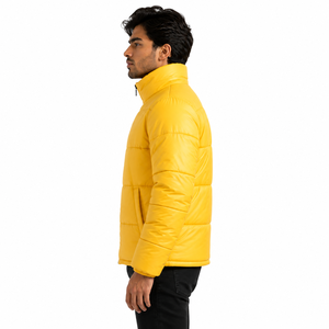 Blousons d'hiver légers matelassés pour hommes, col montant, entièrement zippés, chauds et décontractés, pour l'extérieur - Fournisseur en gros - Product Image 4