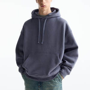 Sudadera con Capucha Extra Grande para Hombre, Color Lila Francés, Forro Polar Térmico de Invierno con Bolsillo con Solapa y Cuello con Capucha, Talla XL, Precio al por Mayor - Product Image 1