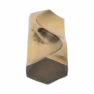 ZAHID EXPORTS - Florero Rústico de Hierro, Estilo Natural para el Hogar, Diseño Costero, Florero de Mesa, Decoración Premium con Líneas Doradas, Venta al por Mayor - Product Image 2