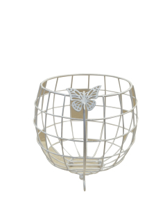 Black Metal <b>Wire</b> <b>Storage</b> <b>Basket</b> With Bat Handle Home Decor Bowl Organizer - Product Image 4