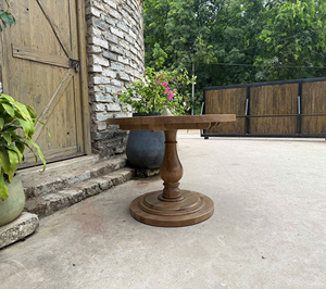 Rustic Brown Recycled Wood Oak <b>Table</b> Furniture for Home Use from VietNam Square Solid Wood Dining <b>Table</b>, <b>Walnut</b>, Pine - Product Image 6