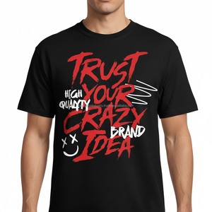 <b>Men's</b> Drop Shoulder T-<b>Shirt</b> Oversized Printed Breathable Custom OEM Wholesale - Product Image 3