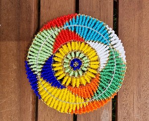 <b>Beaded</b> <b>Coasters</b> (set of 6) - Product Image 1