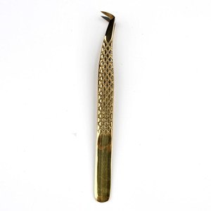 Pince à épiler professionnelle pour extensions de cils, en acier inoxydable, application de précision des cils, équipement de salon de beauté - Product Image 1
