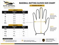 Gants de frappe de baseball personnalisés en cuir Cabretta de qualité supérieure pour adultes et jeunes, OEM ODM, logo personnalisé, fournisseur en gros