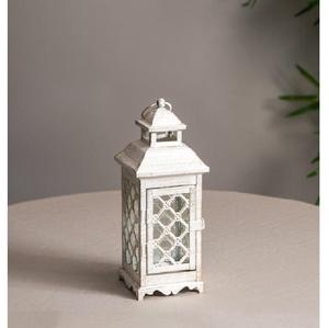 Exclusivas Lámparas de Metal Blanco de Alta Demanda con Paneles de Vidrio – Lámparas Decorativas Modernas para Velas, Ideales para Decoración del Hogar y Bodas - Product Image 1