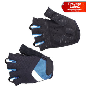 Gants de VTT tout-terrain robustes, protection des paumes à double couture, gants de cyclisme ventilés à demi-doigts, dissipation de la chaleur - Product Image 1