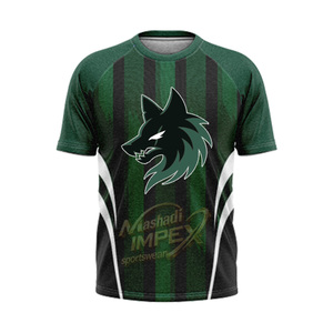 Tenue de football personnalisée Mashadi IMPEX, sublimée, vert et noir rayé, vêtements de sport respirants pour adultes - Product Image 5