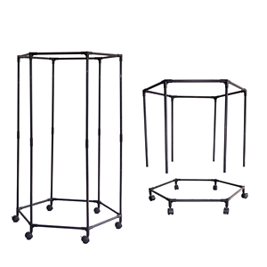 Présentoir de Vêtements Portable de Luxe en Métal Chromé Bros Display, Pliable et Robuste, Amovible, OEM ODM Vietnam - Product Image 4