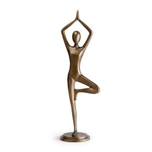 Premium Aluminum Yoga Sculpture Decorative Meditation Figurine For Contemporary Home Decoration Use - Product Image 2