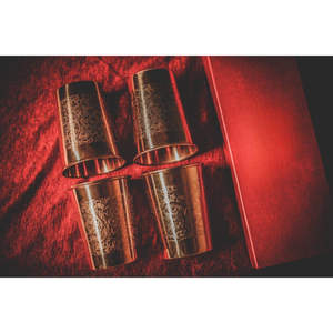 Gobelet en cuivre de luxe gaufré Royal – Anti-fuite, grande capacité, réutilisable, sans danger pour les aliments, très vendu, portable - Product Image 4