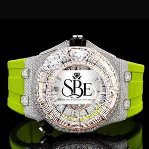 Montre chronographe de luxe pour homme de haute qualité, boîtier carré, bracelet en acier inoxydable, mouvement à quartz 41 mm, analogique, verre saphir - Product Image 1