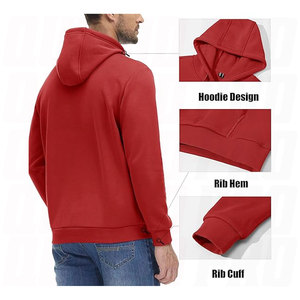 Sudadera con Capucha de Forro Polar Ligero y Suave para Hombre, Sudadera Informal Activa para Hacer Ejercicio, Uso Diario, Sudadera con Estampado de Diseño - Product Image 2
