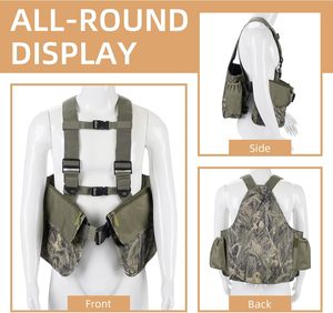 Chaleco de Caza Táctico para Hombre y Mujer, Mochila de Caza Ajustable con Múltiples Bolsillos para Actividades al Aire Libre - Product Image 3
