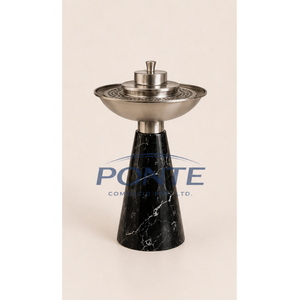 Quemador de Incienso Moderno de Mármol Negro, Mabkhara Árabe de Acero Inoxidable, Porta Incienso Oud con Logotipo Personalizado al por Mayor para el Hogar, Ramadán - Product Image 2