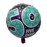 Ballon flottant en aluminium imprimé de 18 pouces, en gros, article unique, décorations pour mariage, anniversaire, Noël