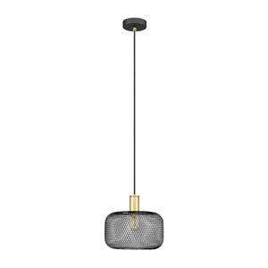 Abat-jour de lampe suspendue en bois géométrique fantaisie, découpé au laser, noir et or, luminaire de plafond pour la maison, salle à manger et salon - Product Image 6