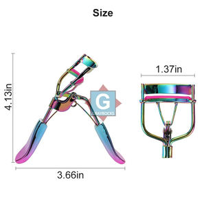 Rizador de Pestañas Profesional Multicolor para Rizos Perfectos - Incluye Cepillo para Pestañas y Almohadillas de Silicona - Product Image 3