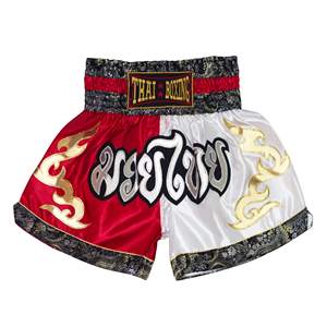 Shorts de Muay Thai de primera calidad, diseño personalizado, tela satinada, transpirable, ligero, para entrenamiento en el gimnasio, para hombres y mujeres, ropa deportiva. - Product Image 5