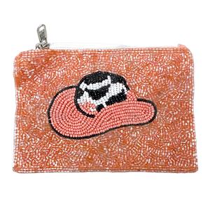 Monedero con cuentas de semillas de sombrero de vaquera, hermoso accesorio de moda con características de accesorios de moda - Product Image 1