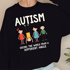 Sudaderas con estampado de ángulo de Autismo para mujer, tejido de punto informal para personas autistas - Product Image 2