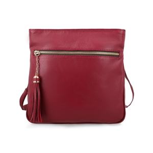 Bolso Bandolera de Cuero de Alta Calidad para Mujer, con Cierre y Borlas, Personalizable con Logotipo de Marca, Fabricante Mayorista - Product Image 6
