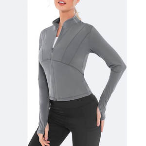 Chaqueta Deportiva Personalizada para Mujer, Ajustada, Transpirable, con Cierre, para Yoga y Fitness, Ligera y Moderna, para Entrenamiento - Product Image 3