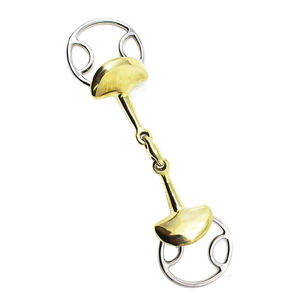 บิตม้าสแตนเลสแบบวงแหวน 4 นิ้ว แบบ 2 วง ข้อต่อคู่ พร้อมห่วงหลวม - Product Image 1