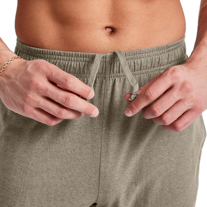 Pantalon de jogging en coton pour homme, taille mi-haute, grande taille, couleur unie, cordon de serrage réglable, épais et ample, automne/hiver - Product Image 5
