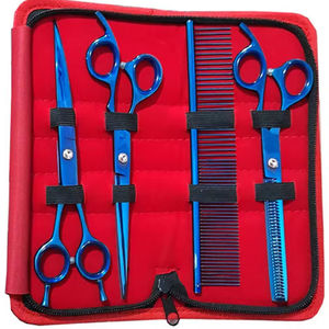 Durable Blunt Barber <b>Thinning</b> Shears Kit <b>Mirror</b> Polish Stainless Steel Scissors Set Right-Handed 28 Teeth Short Handle Comb - Product Image 6
