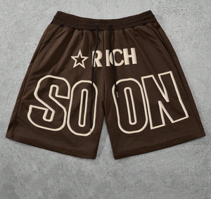 Pantalones Cortos Deportivos de Alta Calidad, Holgados, Transpirables, de Felpa Francesa, para Baloncesto y Running, con Estampado Personalizado, de Algodón, para Hombre - Product Image 6