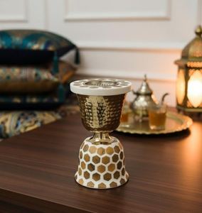 Quemador de Incienso Árabe de Lujo, Recipiente Decorativo de Metal, Fragancia para el Hogar, Decoración de Mesa, Calidad de Exportación - Product Image 3