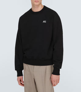 Sudadera de Cuello Redondo Negra Premium para Hombre OEM con Logotipo Bordado - Sudadera Informal y Cómoda - Product Image 1