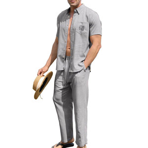 Ensemble Coordonné Homme Été 100% Coton Respirant de Qualité Supérieure, Design Personnalisé, Confortable, Style Streetwear Décontracté, Disponible en Ligne - Product Image 3