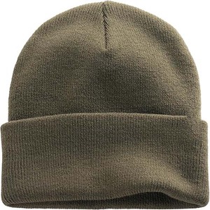 Bonnet d'hiver chaud en fibre acrylique 100% couleur unie avec logo brodé personnalisé, vente en gros de mode, bonnets tricotés avec logo sur mesure - Product Image 6