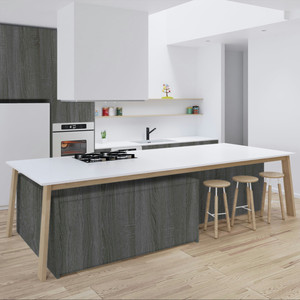 Gabinetes de Cocina MDF Personalizados JY Project, los Más Vendidos, Gabinetes de Cocina RTA al por Mayor, Envío Inmediato desde Fábrica en Vietnam - Product Image 1