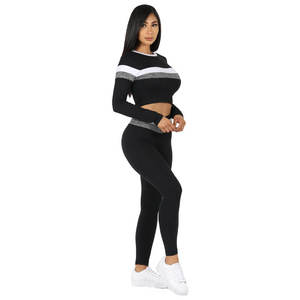 Conjunto Deportivo para Mujer, Bra Deportivo y Leggings de Compresión, 100% Algodón, Secado Rápido, Sin Costuras, para Entrenamiento - Product Image 3